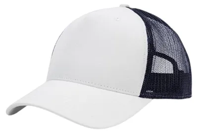 Imagen del producto de Gorra estilo "trucker" con 5 paneles, modelo LT1239 (talla única) (blanca/azul marino)