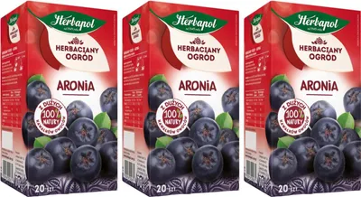 Produktbild von Herbapol Aronia Früchtetee 60 Teebeutel - Aroniabeeren Tee Mischung aromatisch