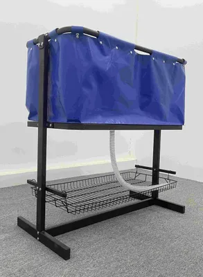 Produktbild von Stability Hundebadewanne – Kunststoff – Blau – 101 x 50 x 105 cm – Faltbar