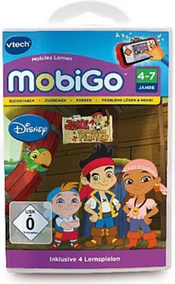Immagine prodotto di VTech 80-252804 - Gioco educativo MobiGo, Jake e gli Pirati di Neverland