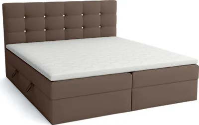Produktbild von FEDVE Boxspringbett Schlafzimmerbett ORDOS mit 2 Bettkästen, Doppelbett mit Bonell-Matratze und Topper 160x200
