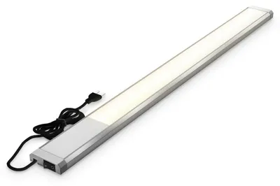 Zdjęcie produktu dla Oświetlenie podszafkowe LED Lampa 10W Kuchenny reflektor natynkowy Listwa oświetleniowa szafka srebrna