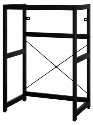 Produktbild von Waschtischgestell für das Badezimmer, Unterschrank in Schwarz, 59x38x83cm aus Eisen
