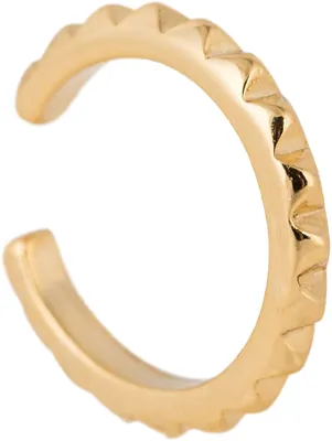 Produktbild von styleBREAKER Damen Ear Cuff Klemm Ohrring mit Zacken Muster, Ohrstecker, Ohrclip, Fake Piercing, Helix 05090020
