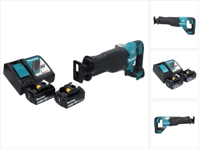 Produktbild von Makita DJR 187 RT Akku Reciprosäge Säbelsäge 18 V Brushless + 2x Akku 5,0 Ah + Ladegerät