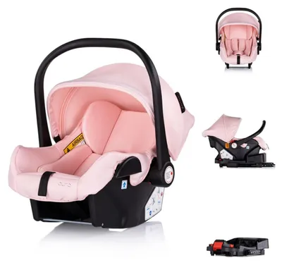 Produktbild von Chipolino Set Babyschale Isofix-Basisstation Aura i-Size (40 - 85cm) verstellbar pink