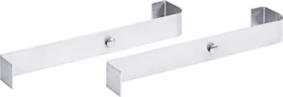 Produktbild von Barregal, aus Edelstahl, zur Wandmontage, einreihig, Variante auswählbar : Montageschienenset Variante: Montageschienenset
