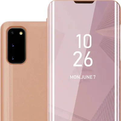 Obrázek produktu pro Cadorabo Pouzdro na mobil pro Samsung Galaxy S20 v růžovém krytu Zadní kryt Ochranné pouzdro typu kniha Pouzdro typu kniha
