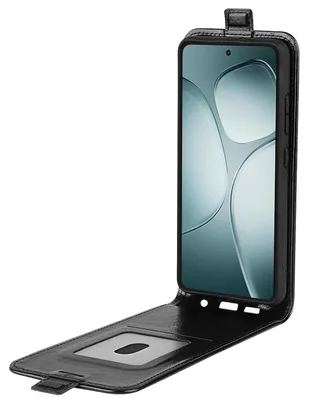 Obrázok produktu pre Vertikálne TPU puzdro s klapkou na mobilný telefón Xiaomi 14T, čierne