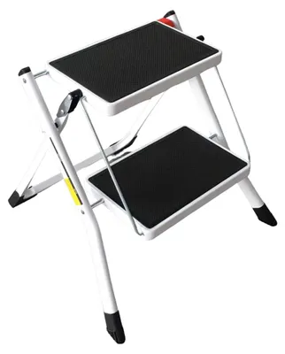 Produktbild von Haushaltsleiter 2 Stufen, klappbar, 150 kg Belastbarkeit, Anti-Rutsch, für Küche