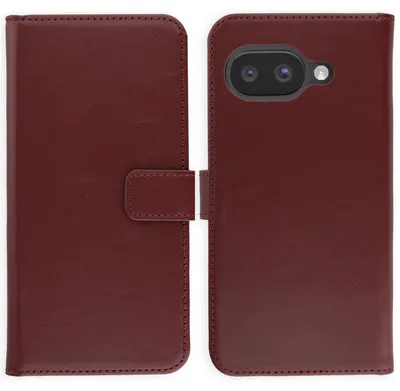 Imagen del producto de Funda de Cuero Auténtico tipo Libro para Google Pixel 10a - Burgundy, Imagen generada por IA