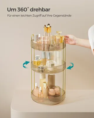 Produktbild von SONGMICS Make-up Organizer drehbar, Kosmetik-Organizer, Kosmetik Aufbewahrung,Geschenkidee