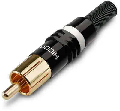 Image de Hicon HI-CM03, fiche RCA, blanc