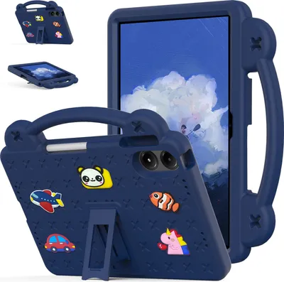 Produktbild von Schutzhülle für Xiaomi Redmi Pad 2 Pro 2025 12,1" Niedliche Hülle für Kinder, Stoßfest mit Griff und Ständer Dunkelblau