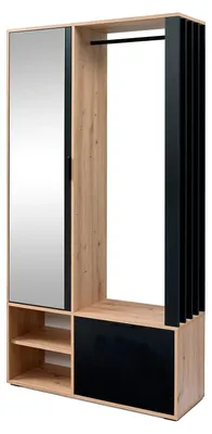 Produktbild von Masseno Garderobe-Set GRATA 100/189,433 Modern Garderobenschrank Eiche Artisan