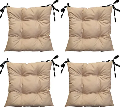 Obrázek produktu pro Sada 4 polštářů na zahradní židle Oxford béžová 50x50