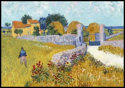 Obrázek produktu pro Plakát 100x70cm Statek v Provence, Van Gogh Vintage
