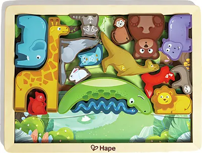 Produktbild von Hape Tierwelt-puzzle    One Size