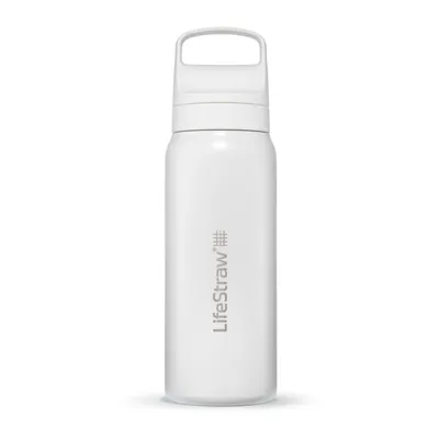 Immagine prodotto di LifeStraw bottiglia filtro acqua Go 2.0 acciaio inossidabile isolato 700 ml-Bianco