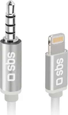 Produktbild von SBS TEADAPTIPJACK35W Audio-Kabel 1 m 3.5mm Lightning Weiß
