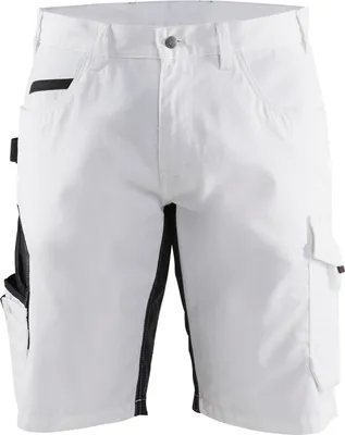 Produktbild von Blakläder® Maler Shorts mit Stretch Weiß/Dunkelgrau 1094 1330, Farbe:weiß/dunkelgrau, Größe:48