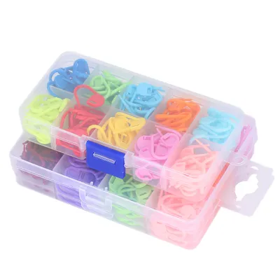 Immagine prodotto di Marcatori di punti di bloccaggio del lavoro a maglia, bloccaggio del lavoro a maglia, marcatori di punti, contatore dell'uncinetto, marcatori di plastica del lavoro a maglia, spillo di bloccaggio del lavoro a maglia