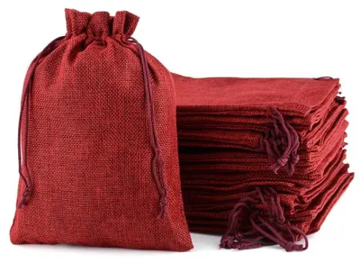 Productafbeelding van Omgoods - Set van 25 Jute Trekzakjes voor Cadeaus en Decoratie