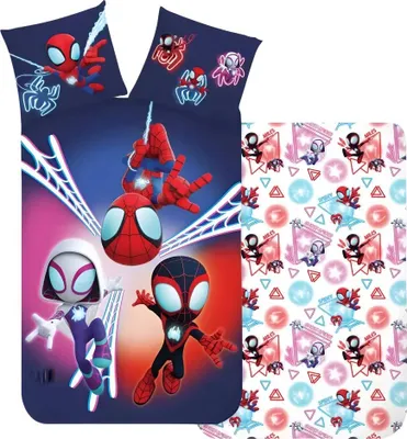 Produktbild von Marvel Spidey Spiderman Baby Bettwäsche 2tlg Set 100x135 40x60 cm 100% Baumwolle