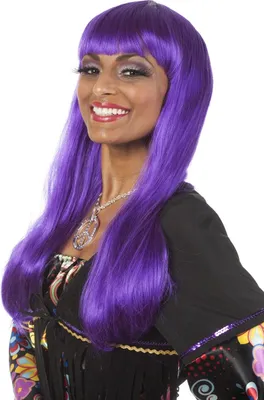 Produktbild von Perücke Bobline violett