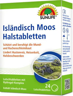 Produktbild von Sunlife Isländisch Moos Halstabletten