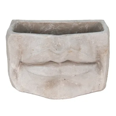 Immagine prodotto di Vaso da fiori Clayre & Eef Mouth 21x13x14 cm Pietra grigia