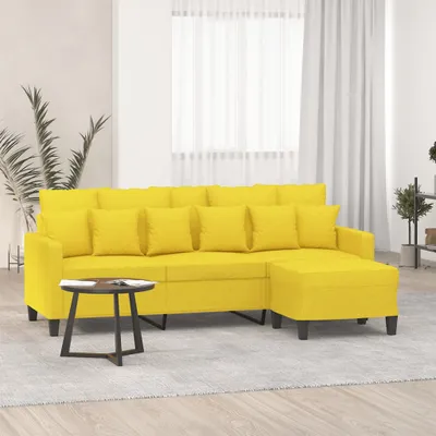 Obrázok produktu pre VidaXL 3201094, Žltá, Pena, Kov, Polyester, Textil, 600 mm, 500 mm, 410 mm