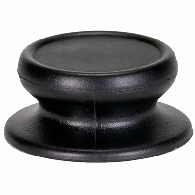 Produktbild von Karl Krüger Deckelknopf backofenfest bis ca. 260°C mit Schraube und Unterlegscheibe, Knopf, Schwarz
