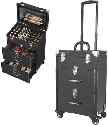 Produktbild von Famanu Kosmetikkoffer - Organizer für Beautyprodukte - Schwarz