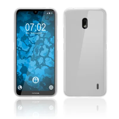 Produktbild von PhoneNatic Case kompatibel mit  Nokia 2.2 - weiß Silikon Hülle matt + 2 Schutzfolien