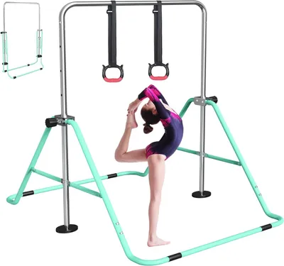 Imagen del producto de Columpio para niños, con altura ajustable, plegable, apto para uso en interiores y exteriores