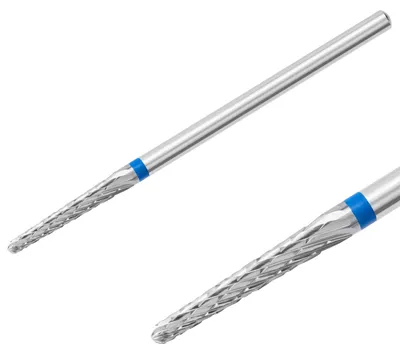 Produktbild von Hartmetallfräser Fräseraufsatz Bohrer Rundkegel Normal Schleifer Maniküre (blauer Ring)