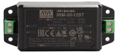 Imagen del producto de Fuente de alimentación AC/DC Mean Well IRM-30-12ST, 12 V, 2500 mA, 30 W (IRM-30-12ST)