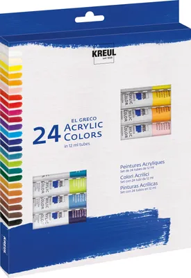 Obrázok produktu pre KREUL Acrylfarbe el Greco, 12 ml, 24 ks