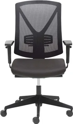 Produktbild von Drehsessel myWIZARD, schwarz, hoher Netzrücken, Stoffpolstersitz,