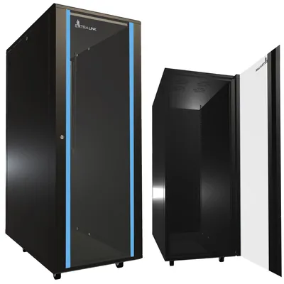 Productafbeelding van Extralink 32U Serverkast 600 x 1000 mm, Zwart, Vrijstaand, 19-inch Rackkast