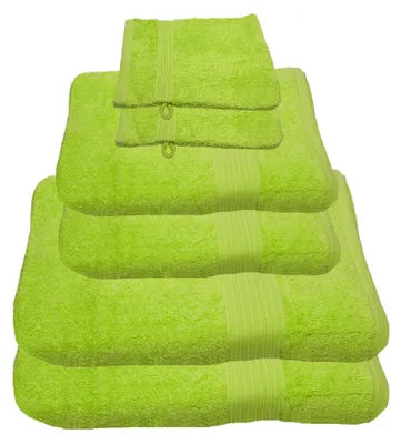 Produktbild von Julie Julsen Handtuch Set Limette,Set:6 tlg. 2 Bade- 2 Handtücher + gratis 2 Waschhand..