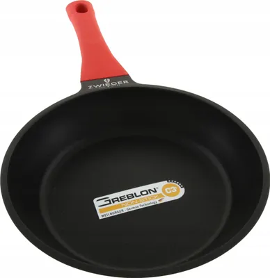 Produktbild von ZWIEGER ZW-PO-7478, Rund, Allzweckpfanne, Schwarz, Rot, 240 °C, Aluminium, 2,7 l