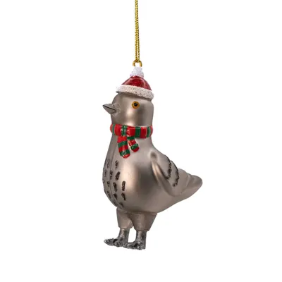 Produktbild von Taube Weihnachtsmütze Weihnachtskugel - Sass & Belle