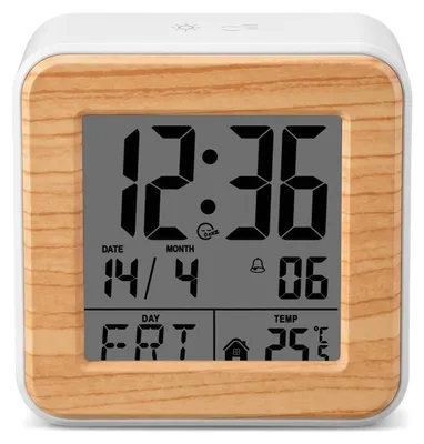 Digitale Wekker mit Temperaturanzeige, Schlummerfunktion, batteriebetrieben