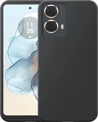 Image de Adapté à Motorola Moto G24 Power Phone Case Flexible Silicone TPU Case - Flexible Back Cover Case Silicone TPU - Black - Smartphonics