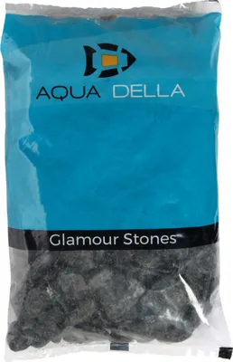 Image de Aqua Della Gravier pour aquarium Pebbles noir 2 kg