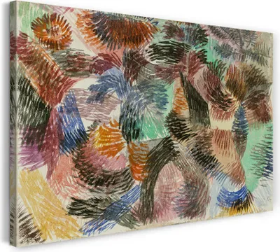 Produktbild von Leinwandbild (80x60cm): Paul Klee - Triebkraft des Waldes (1917), echter Holz-Keilrahmen inkl. Aufhänger, handgefertigt in Deutschland