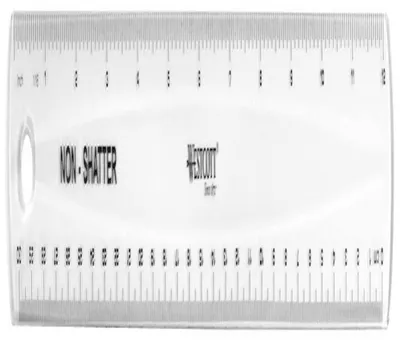 Obrázok produktu pre WESTCOTT E-10120 00 Ploché pravítko WESTCOTT, dĺžka: 300 mm, flexibilné, priehľadné