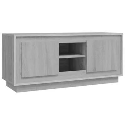 Image de vidaXL Armoire TV Gris Sonoma 102x35x45 cm Bois composite